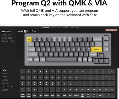 Keychron Q2 Wired Custom Mechanical Keyboard, QMK/VIA Programmable Macro - Image 5
