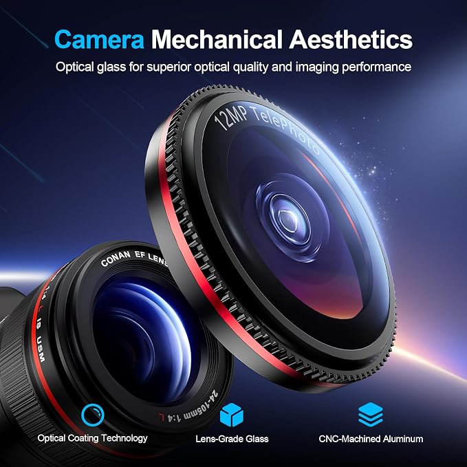 X-it 2 Pack Camera Lens Protector, Shatterproof Anti-Scratch Ultra HD Camera - Image 2