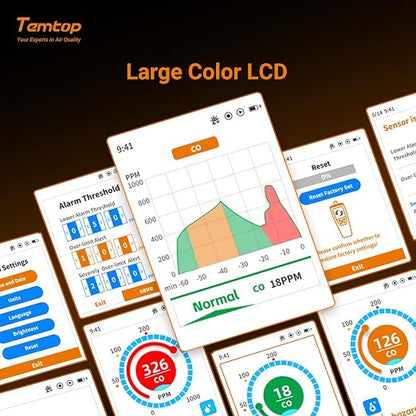 Temtop Portable Air Quality Monitor, Rechargeable Detector - Image 8