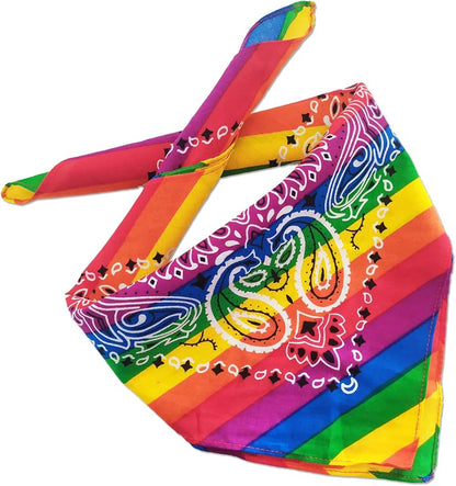 Mayam Rainbow Bandanas Headband Gay Pride LGBTQ Bandana Headband Hippie Bandana - Image 3