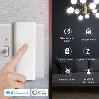 THIRDREALITY Zigbee Smart Switch, Toggle/Rocker, No Wiring Needed.Hub Required - Image 2