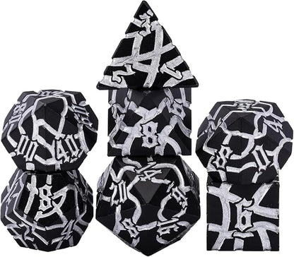 D&D Stripe Dice Set, Crack Polyhedral Dice by Maywin