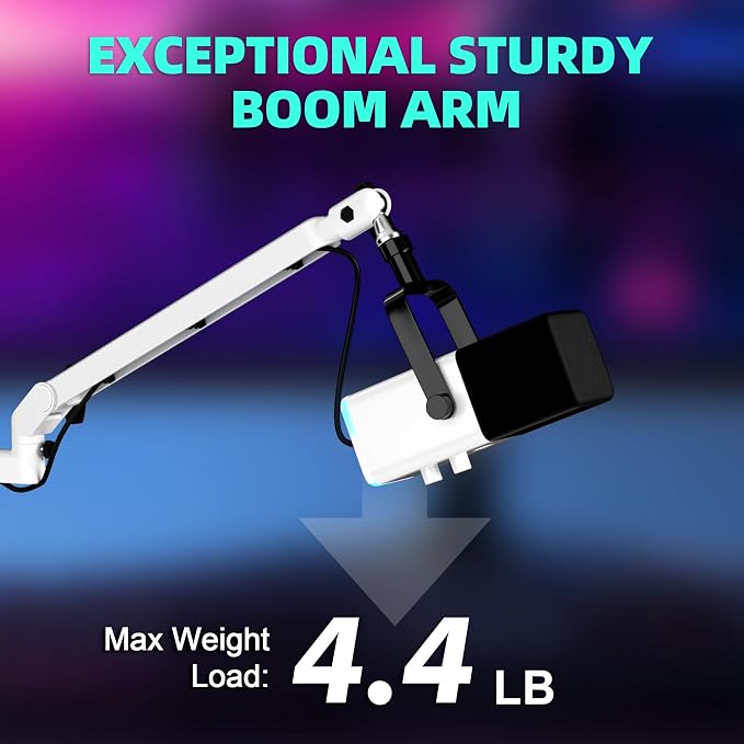 Low Profile Mic Arm Microphone Boom Arm Professional Adjustable - Image 3