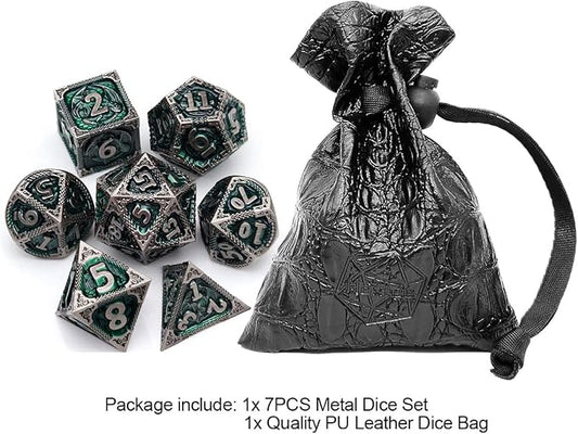 Haxtec DND Dice Set Metal D&D Dice Set - Image 2