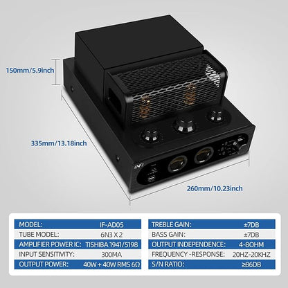 INFI Audio Hybrid Class AB Tube Amplifier 6N3 Power Amp - Image 4