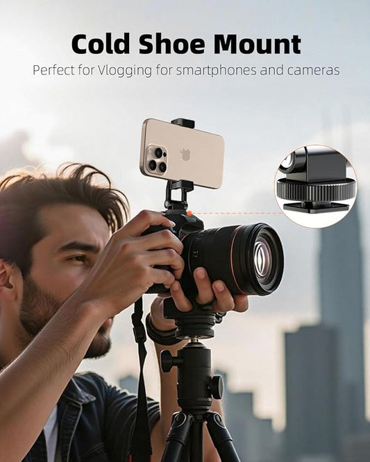 All Metal Phone Tripod Mount, 360° Rotation Tripod Phone Mount - Image 2