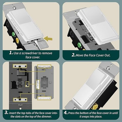 TOPGREENER Dimmer Light Switch, LED Dimmer Switches - Image 3