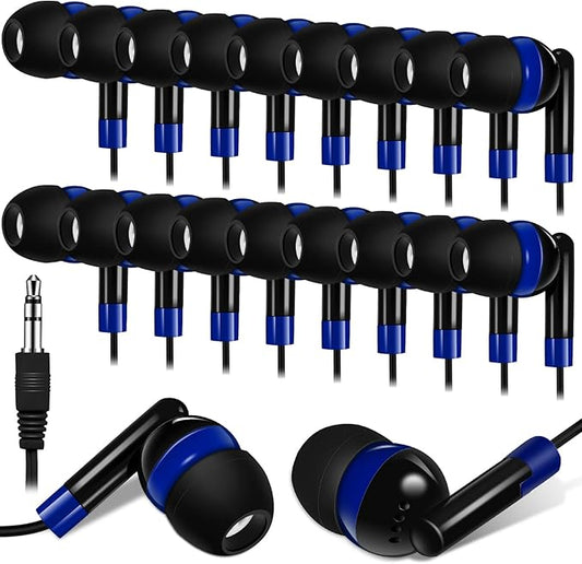 Kanayu 100 Pack Wired Earbuds Bulk by Kanayu