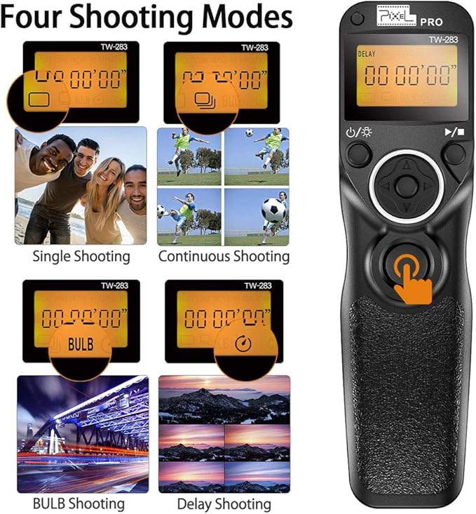 Remote Shutter Compatible for Canon, PIXEL Wireless Shutter Release Timer - Image 7