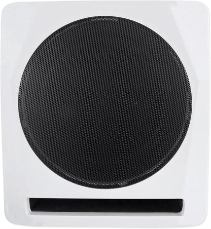 Rockville APM10W Active Studio Subwoofer in White, MDF Wood, RCA/XLR/Optical - Image 2