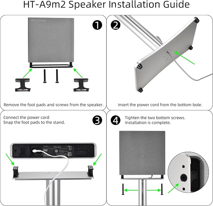 Luxury Floor Stand for Sony HT-A9M2 HT-A9 SA-RRS5 - Image 8