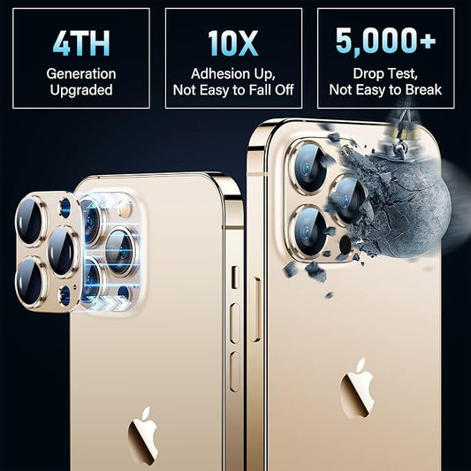 Uyiton for iPhone 12 Pro Max Camera Lens Protector, 9H Tempered Glass Camera - Image 2