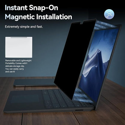 Privacy Filter Compatible with 15 Inch Surface Laptop 5/4/3/2/1, Easy On/Off - Image 4