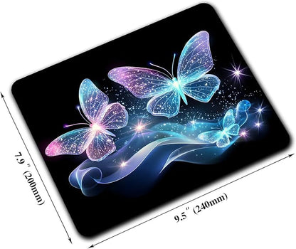 Blue Glitter Butterfly Mouse Pads - Image 2
