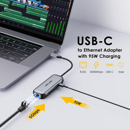WAVLINK 5G USB-C Ethernet Adapter - Image 3