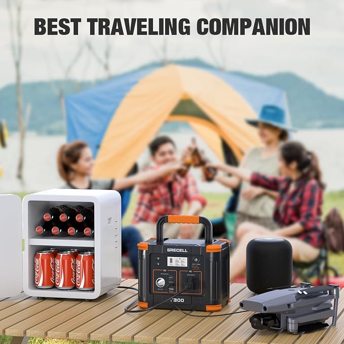 Portable Power Station 300W, GRECELL 230.88Wh Solar Generator - Image 6