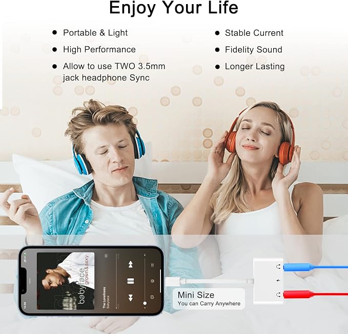 3 in 1 Dual 3.5mm Headphone Jack Adapter - Image 8