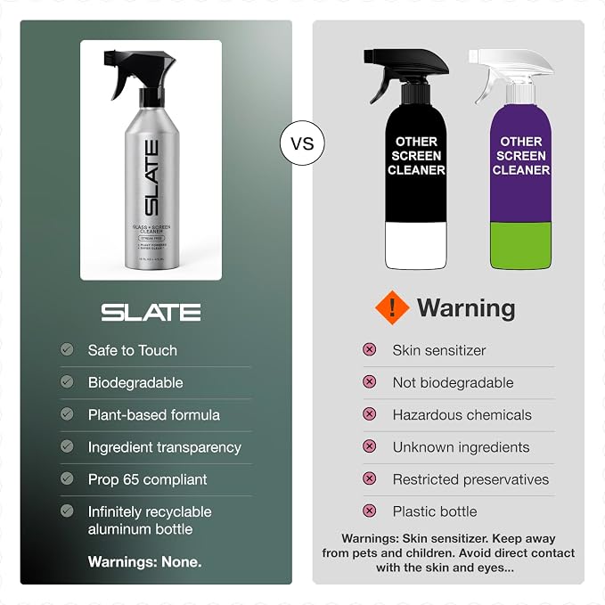 Slate Screen Cleaner Spray and Microfiber Cloth - Image 5