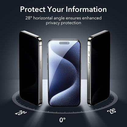 ESR 3 Pack for iPhone 15 Pro Max Privacy Screen Protector, Anti-spy - Image 2