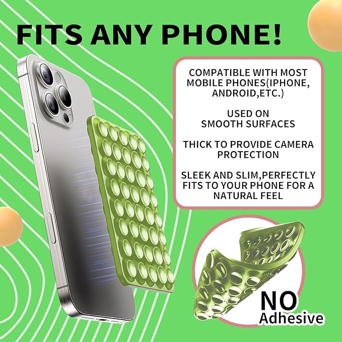 Octo Buddy Silicone Suction Cup Phone Mount Double Sided Sticky Phone Grip - Image 2