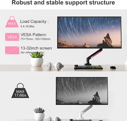 PHOLITEN Single Monitor Arm Fits 13-32 inch, 4.4-19.8lbs Screen, Fully - Image 5