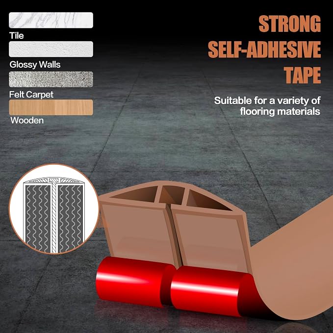 Floor Cord Cover Self Adhesive Cord Hider, 10FT Cable Management, Extension - Image 4