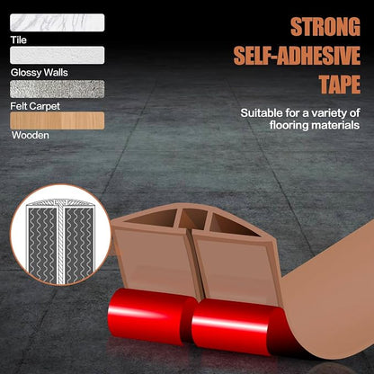 Floor Cord Cover Self Adhesive Cord Hider, 10FT Cable Management, Extension - Image 4
