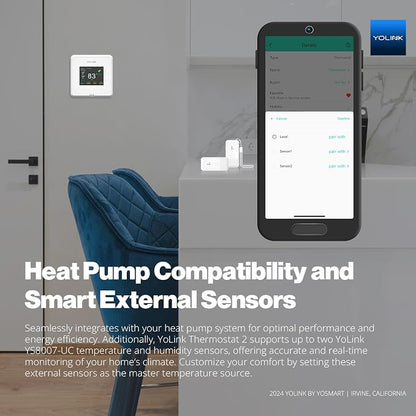 YoLink Thermostat 2, Smart Home & Commercial Thermostat - Image 3