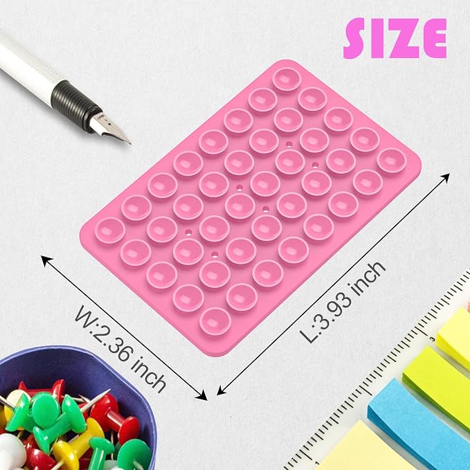 2PACK Silicone Double Sided Suction Phone Case Mount, Detachable Hands Free & - Image 5