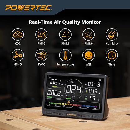 POWERTEC AD1001 Air Quality Monitor - Image 2