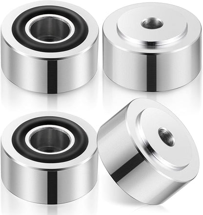 Facmogu 4PCS Silver Aluminum Alloy Speaker Isolation Feet, Turntable Isolation by Facmogu