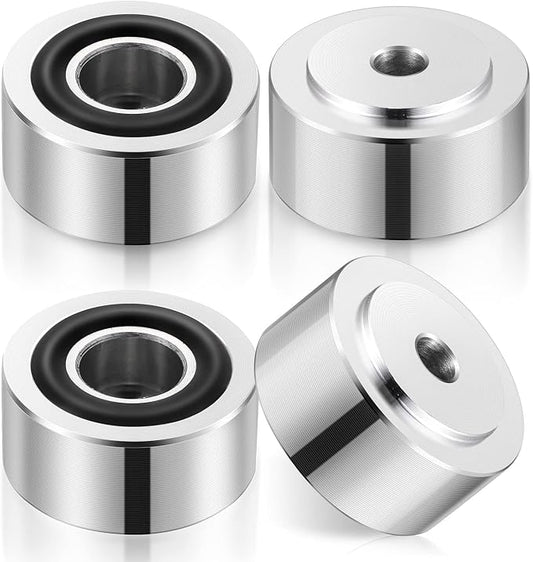 Facmogu 4PCS Silver Aluminum Alloy Speaker Isolation Feet, Turntable Isolation by Facmogu