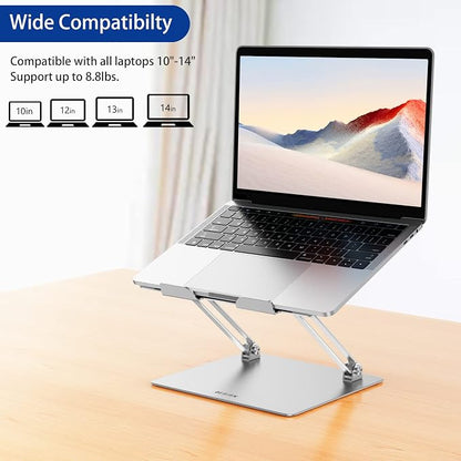 BESIGN LS10 Aluminum Laptop Stand, Ergonomic Adjustable Notebook Stand - Image 4