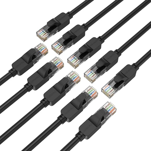 Cat 6 Ethernet Cable 10 ft, Indoor/Outdoor High Speed 10Gbps Internet Cable by Unknown