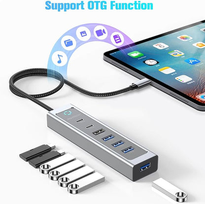 RSHTECH 7-Port USB C Hub Splitter 10Gbps - Image 5