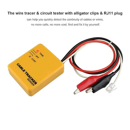 Electrical Wire Tracer Circuit Tester w/Tone Generator & Probe Kit, Cable - Image 2