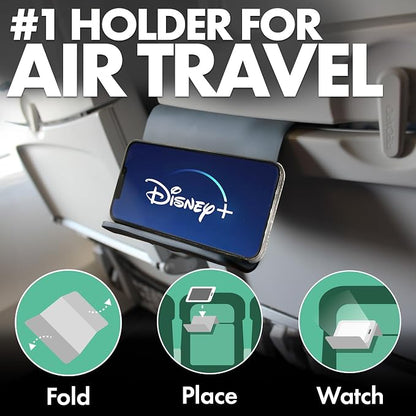 Folden Airplane Phone Holder, Flexible Tablet and Cell Phone Holder, Folding - Image 2