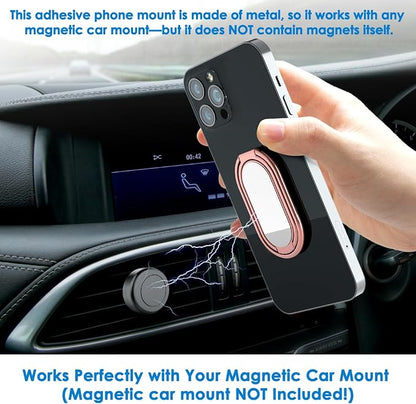 Phone Ring Holder Finger Kickstand, 360° Rotation Metal Phone Grip - Image 5