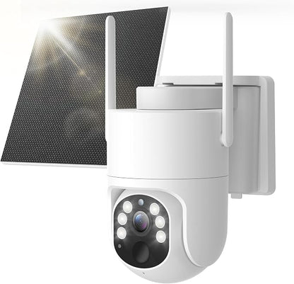 Security Camera Wireless Outdoor: Solar Camera Outdoor/Home/Dome, 360° Live View by Voxblend