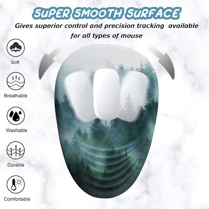Ergonomic Mouse Pad with Wrist Support, Desktop Mouse Pad Wrist Rest Design and - Image 3