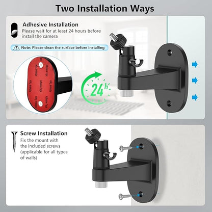 2Pack Ring Camera Wall Mount for Ring Stick Up Cam & Ring Outdoor Cam Plus - Image 5