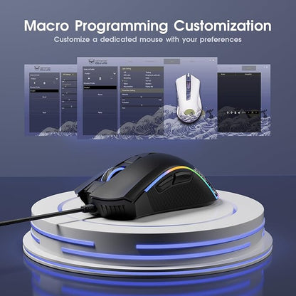 HITIME XVX Wired Gaming Mouse, 12000 DPI RGB Mouse - Image 6