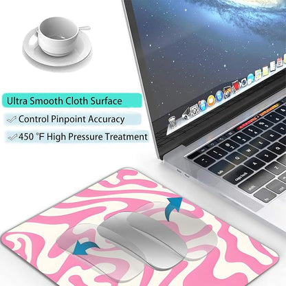 Abstract Pink Topographic Custom Mouse Pad - Image 4