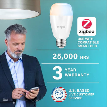 Sengled Zigbee Smart Bulbs, Tunable White 2700K~6500K, Hub Required, Dimmable - Image 2
