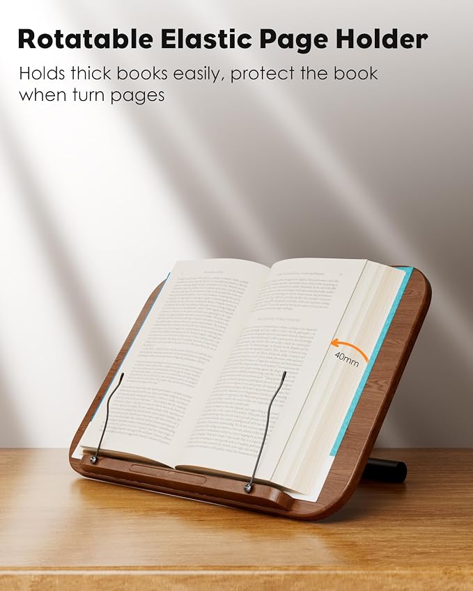2 in 1 Dual-use Floor Book Stand & Desktop Book Stand, Height Adjustable from - Image 9
