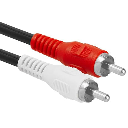Cmple - 2 RCA Male to 1 RCA Female Stereo Audio Y-Cable, 2 Plugs to 1 Jack - Image 5