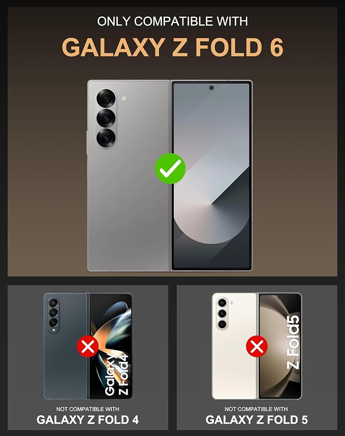 Vihibii for Samsung Galaxy Z Fold 6 Case Wallet - Image 2