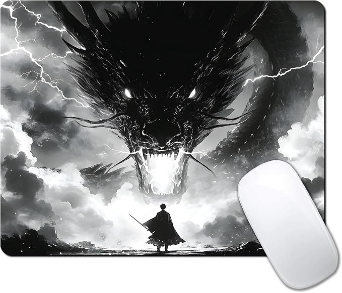 Japanese Samurai Cartoon Anime Dragon Custom Mouse Pad by IMAYONDIA