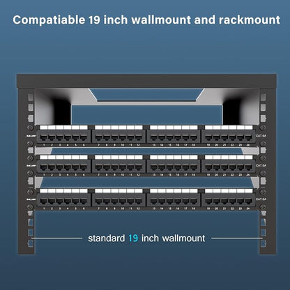 Iwillink 10Gbps Cat6A Patch Panel 24 Port, RJ45 Patch Panel UTP 19-Inch - Image 5