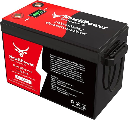12V 300Ah Golf Cart Lithium LiFePO4 Battery by NewtiPower